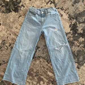 Girls (12) wide leg loose old navy jeans good condition